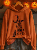 Women's Yes I Can Drive A Stick Print Casual Sweatshirt