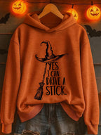 Women's Yes I Can Drive A Stick Print Casual Sweatshirt