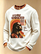 Men's Singer Casual Printed Long-Sleeve T-Shirt