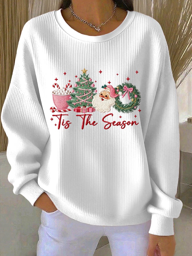 Women's Merry Christmas Print Casual Hoodie