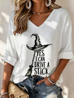Women's Casual Halloween Printed Top
