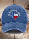 Texas Strong Than The Storm Printed Hat
