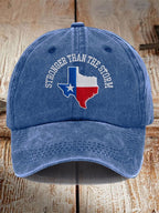 Texas Strong Than The Storm Printed Hat