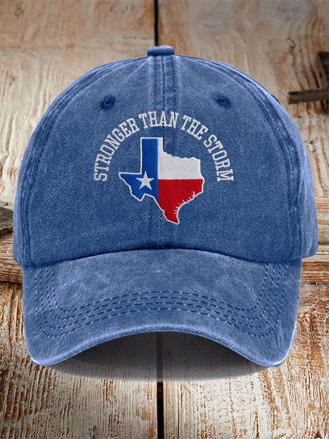 Texas Strong Than The Storm Printed Hat
