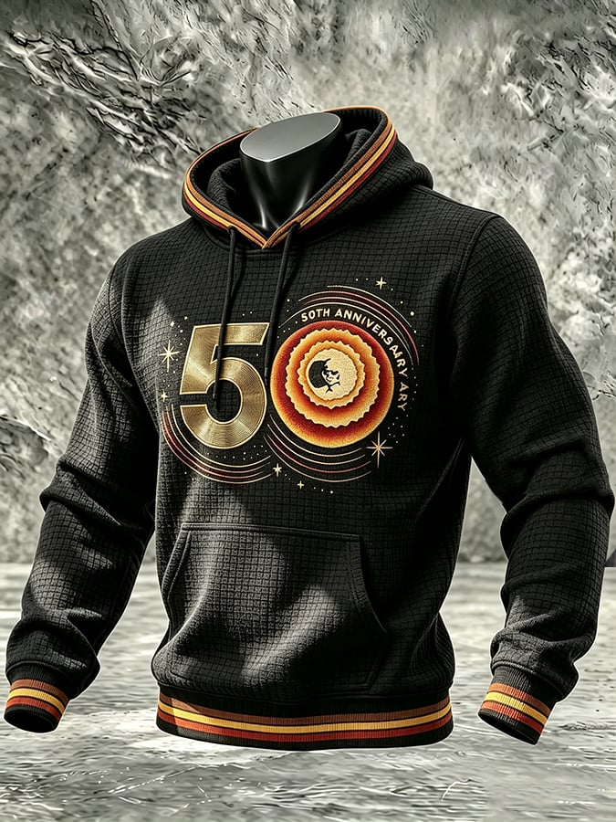 Men'S Singer Tour Casual Printed Hoodie