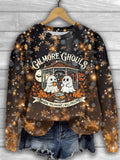 Gilmore Ghouls Halloween Printed Long Sleeve Top