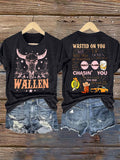 Morgan Country Concert Women's Crew Neck Print T-Shirt