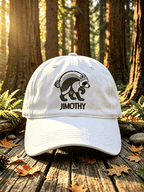 Retro Jimothy Raccoon Print Baseball Cap