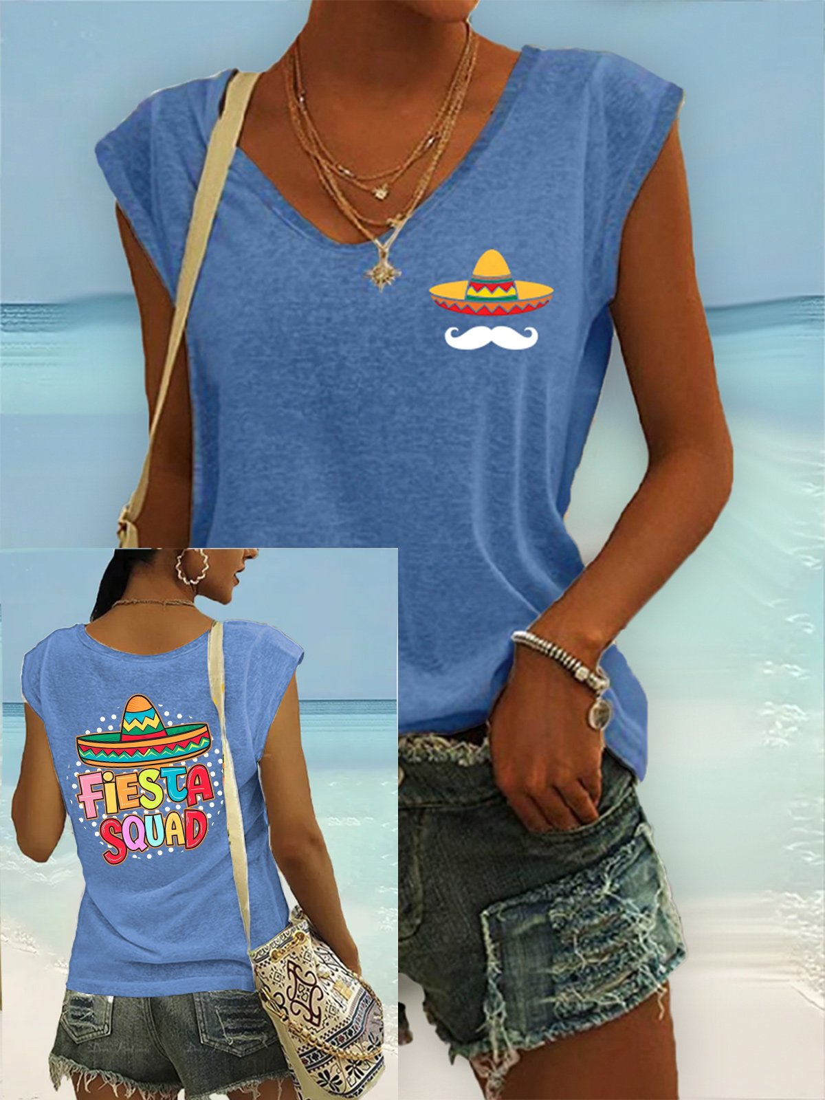 Women's Casual Printed Vest