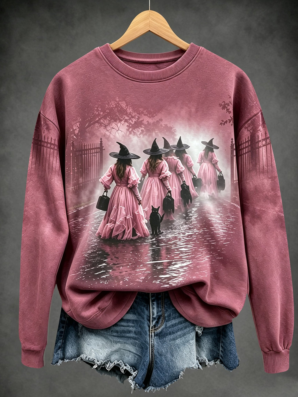 Ladies, in October we wear pink witch tops.