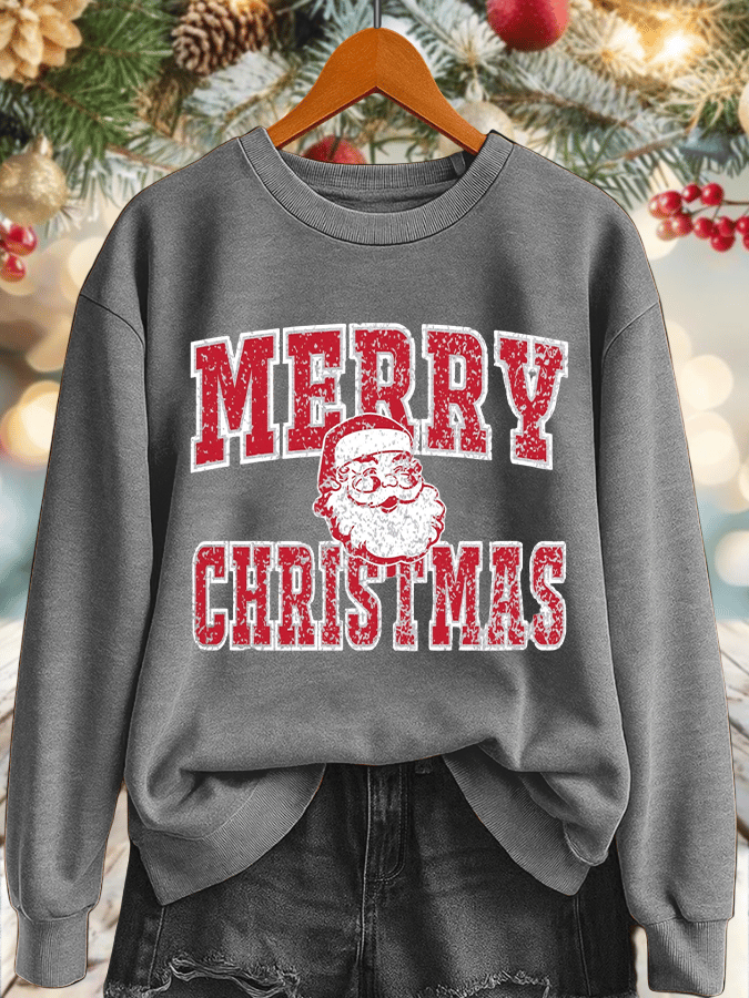 Women's Merry Christmas Print Sweatshirt