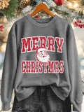 Women's Merry Christmas Print Sweatshirt