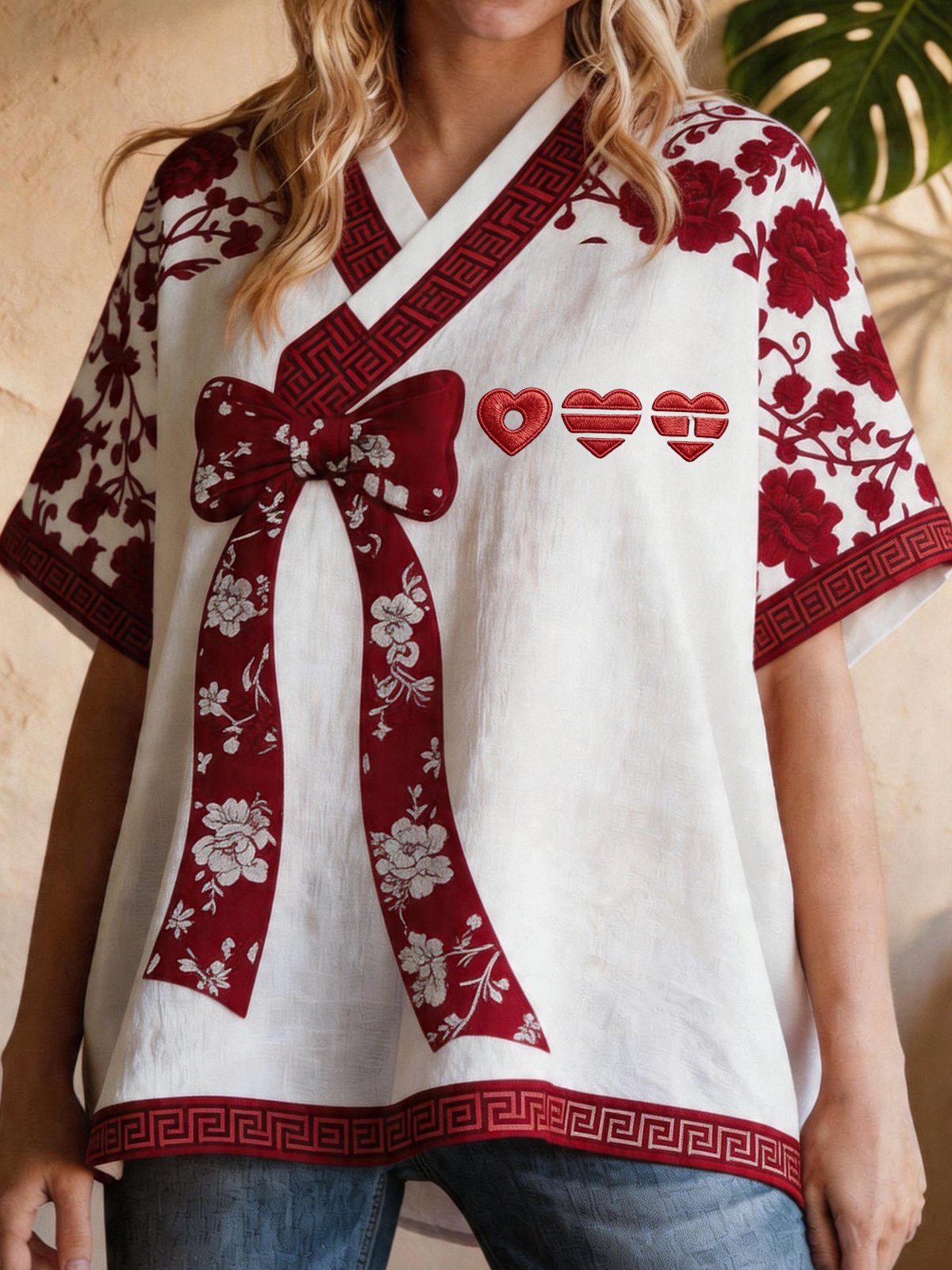 Women Concert-Inspired Jeogori Hanbok Top With Tassel