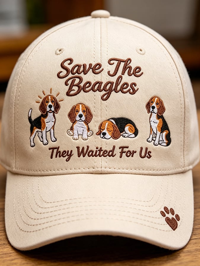 Unisex Save The Beagles They Waited For Us  Printed Art Printed Hat