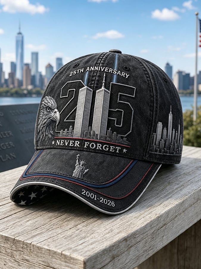 Unisex We Will Never Forget 9 11 Print Baseball Cap