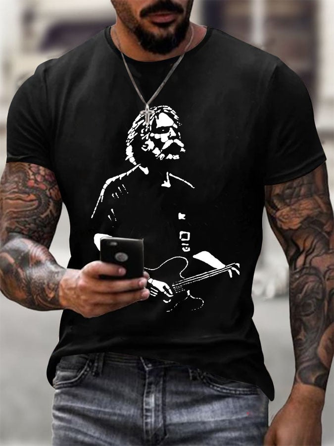 Men's Print Casual Printed T-shirt
