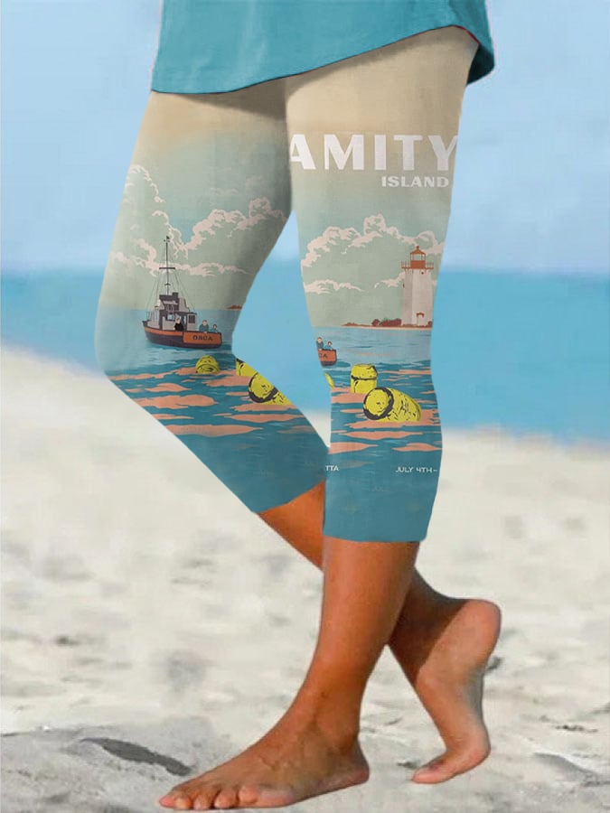 Women's Shark 50th Anniversary Print Leggings