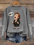 Women's Round-neck Long-sleeved Printed Sweatshirt