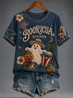 Women's Puerto Rico Halloween Graphic T-shirt