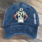 A True Jet 74 Football Art Printed Cap