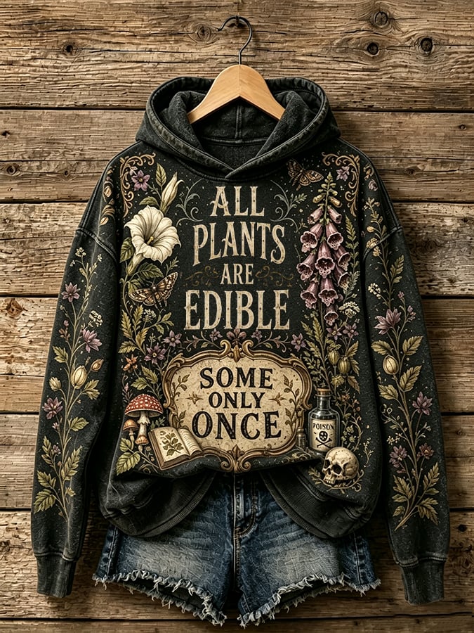 Women's Some Only Once Print Hoodie