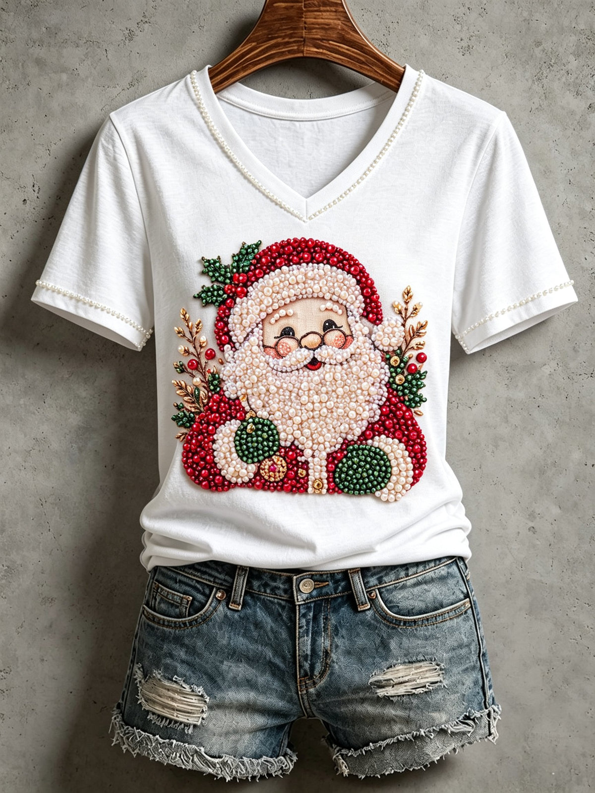 Women's Christmas Print T-Shirt