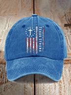 Retro Texas Strong Print Baseball Cap