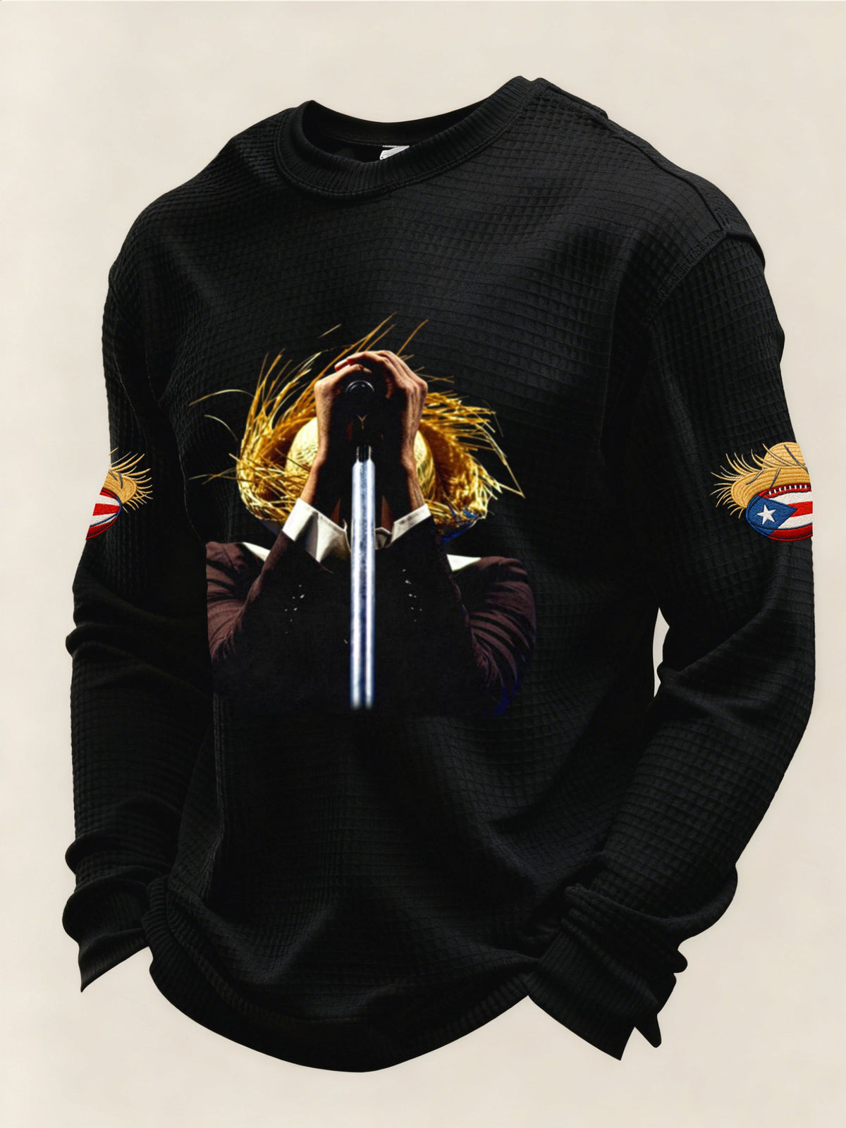 Men's Letter Print Casual Top