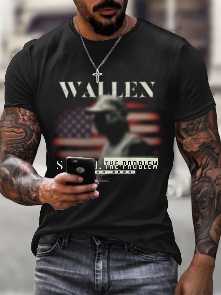 Men's Music Tour Print short-sleeved T-shirt