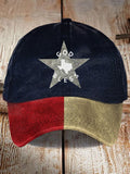 Vintage God Bless Texas Print Hat