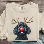 Funny Dog Christmas Art Print Sweatshirt