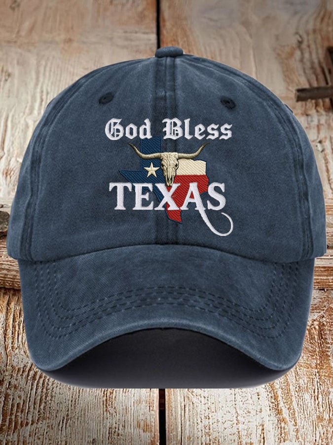 Unisex God Blessed Texas Print Baseball Cap