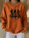 Women's Casual  Print Pullover Sweatshirt