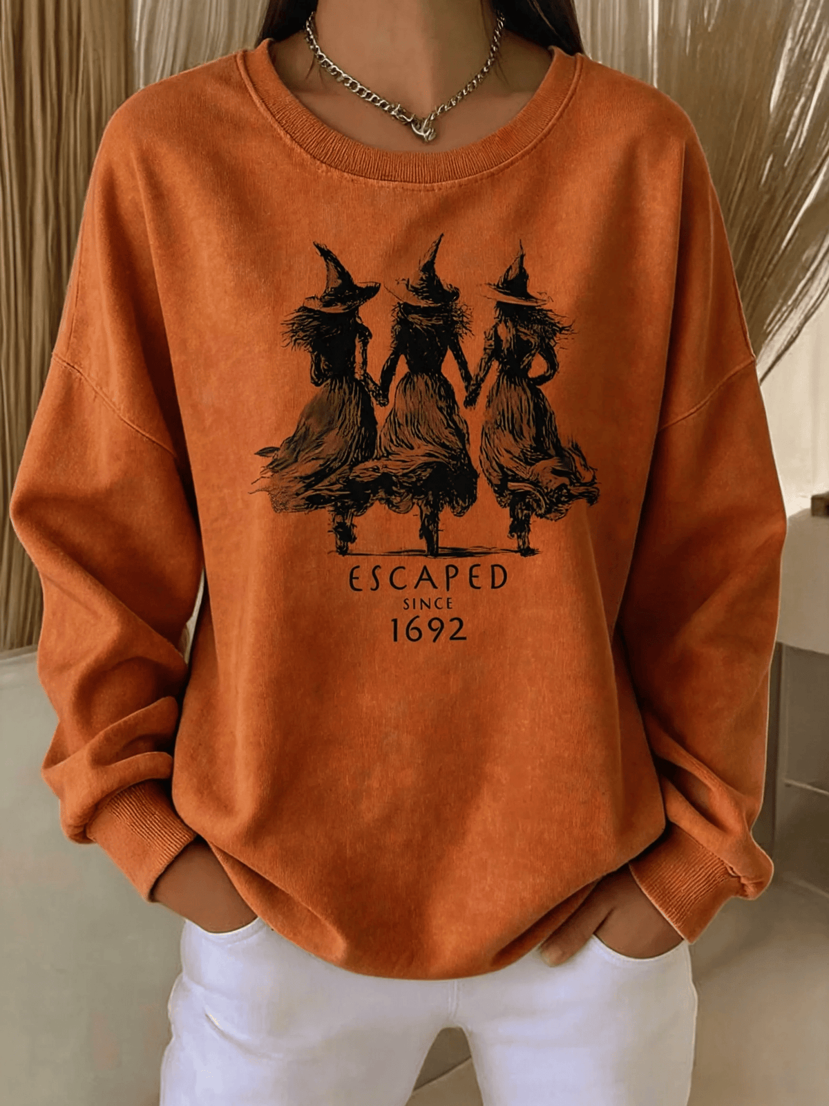 Women's Casual  Print Pullover Sweatshirt