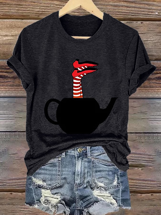 Women's Halloween Printed Casual T-Shirt
