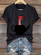 Women's Halloween Printed Casual T-Shirt