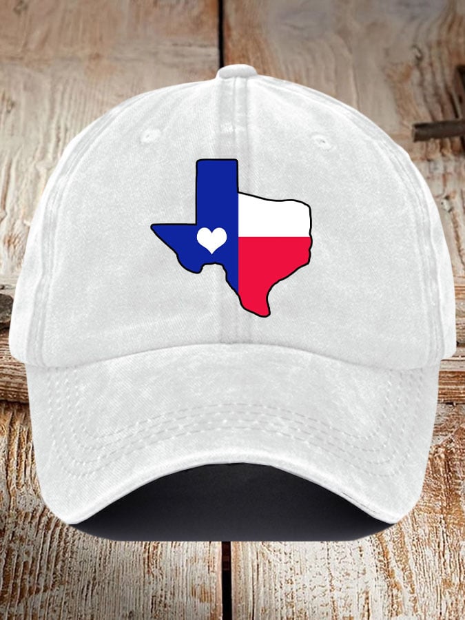 Unisex Texas Love Print Baseball Cap