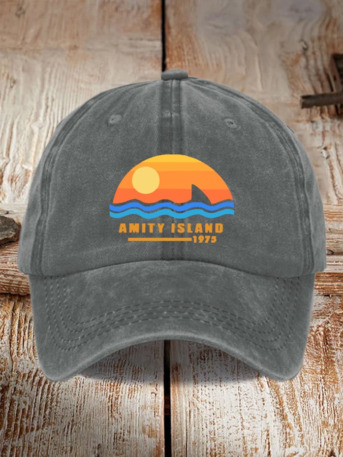 Shark Amity 1975 Flag Pride Baseball Cap