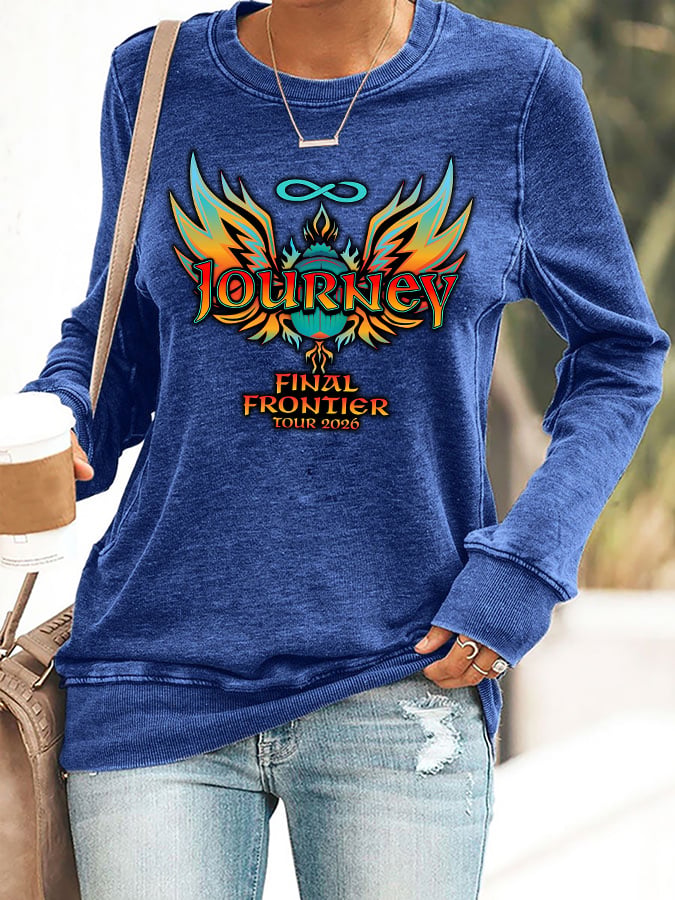 Retro Final Frontier Tour 2026 Print Sweatshirt