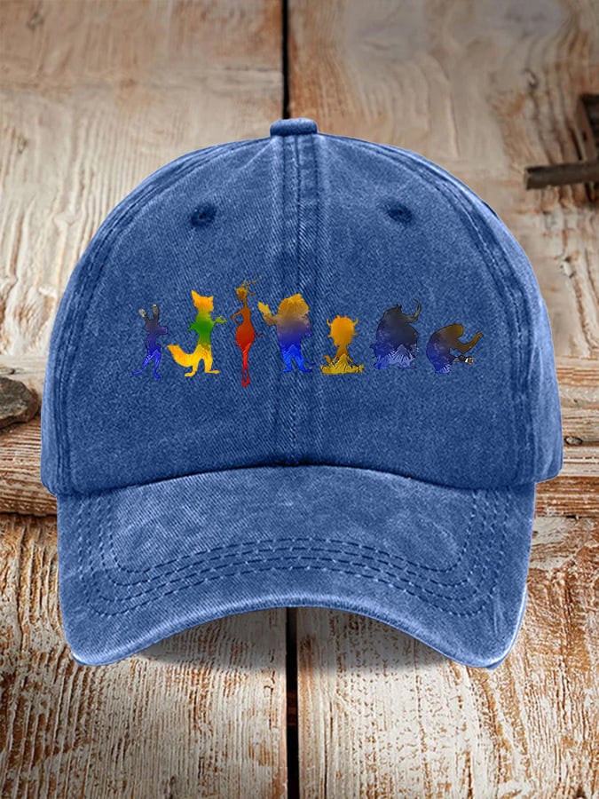 Retro Animals Print Baseball Cap