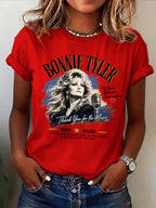 Retro The Voice Behind A Generation Thank You For The Music A Voice That Echoed Around The World Forever In Our Hearts Print T-Shirt