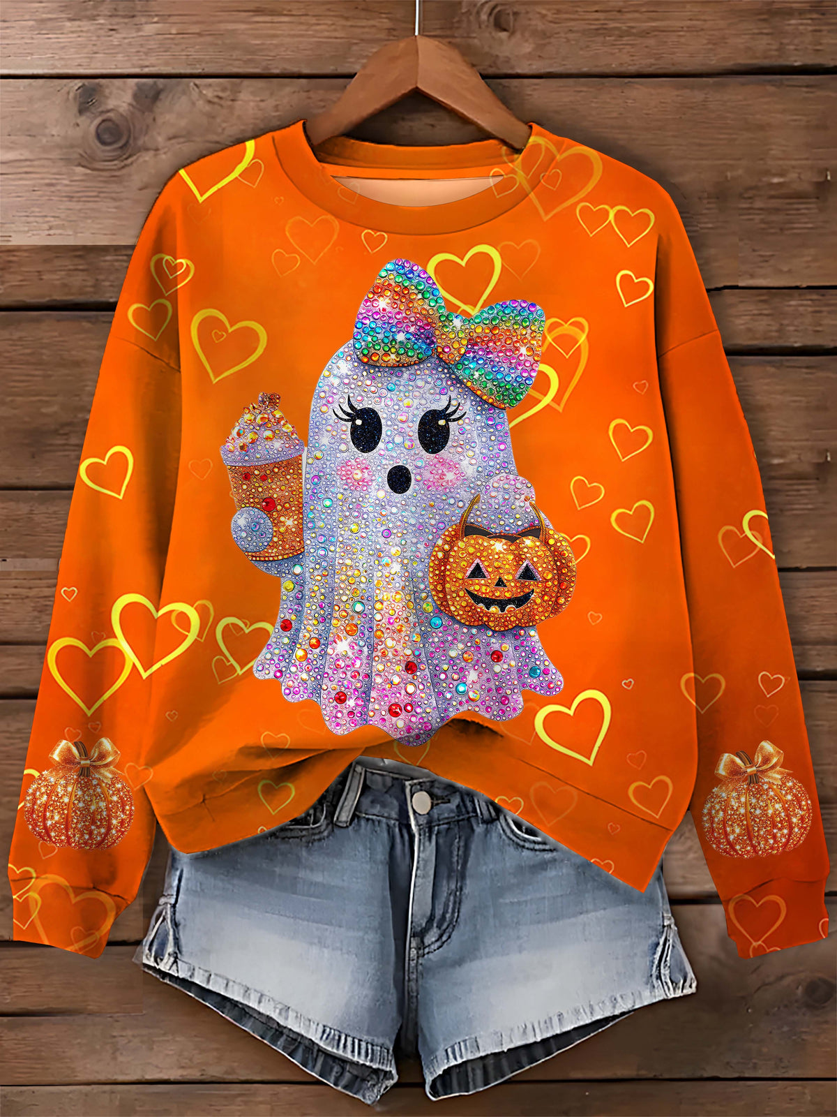 Spooky Season Halloween Printed Long Sleeve Top