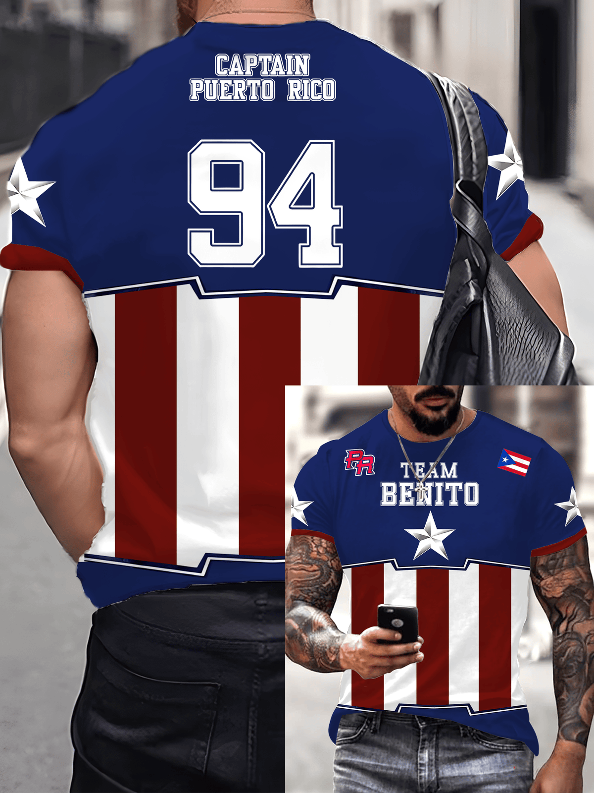 Men's Puerto Rico Printed T-Shirt