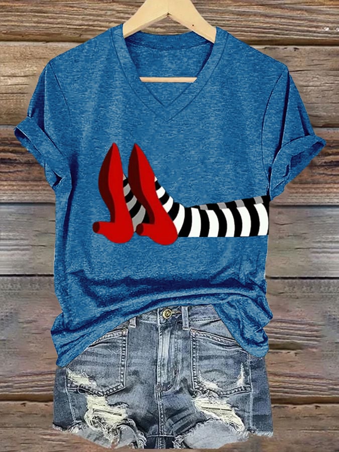 Women's Halloween Printed Casual T-Shirts