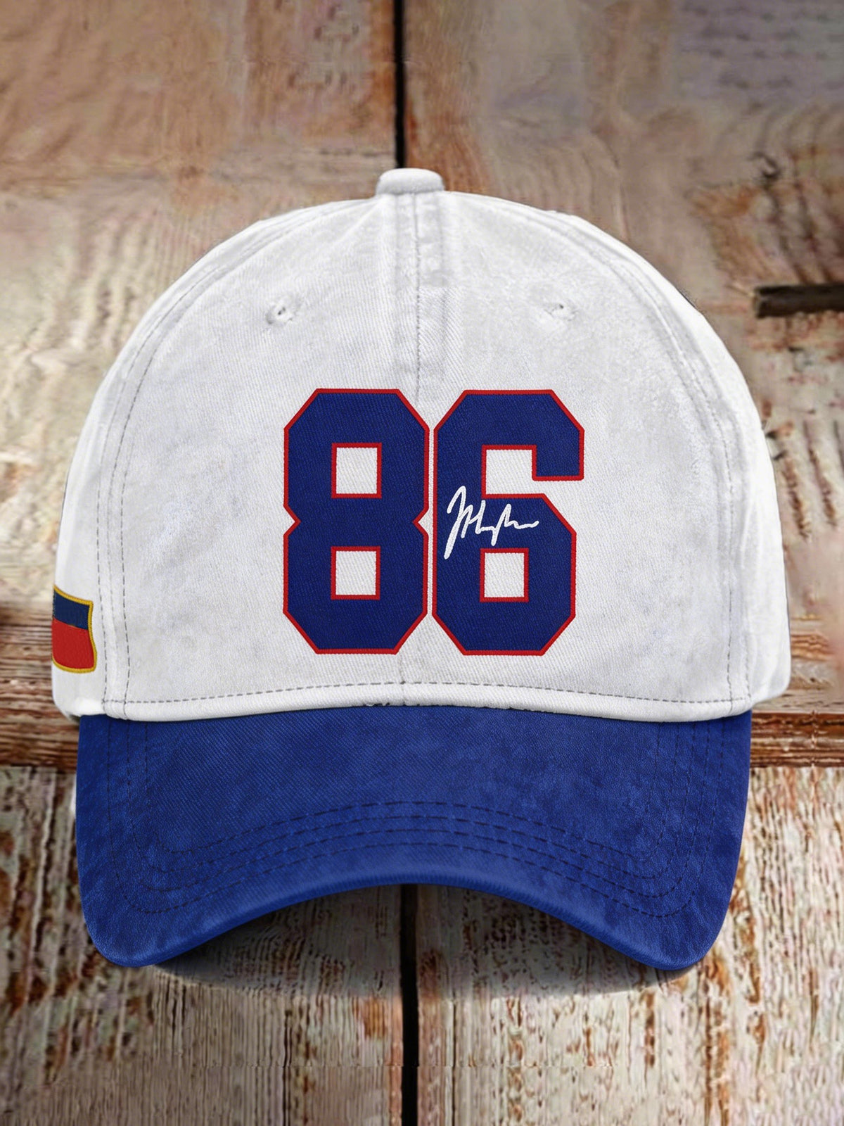 Casual Everyday Baseball Cap With A Rugby Print