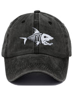 Unisex Shark 1975 Print Baseball Cap