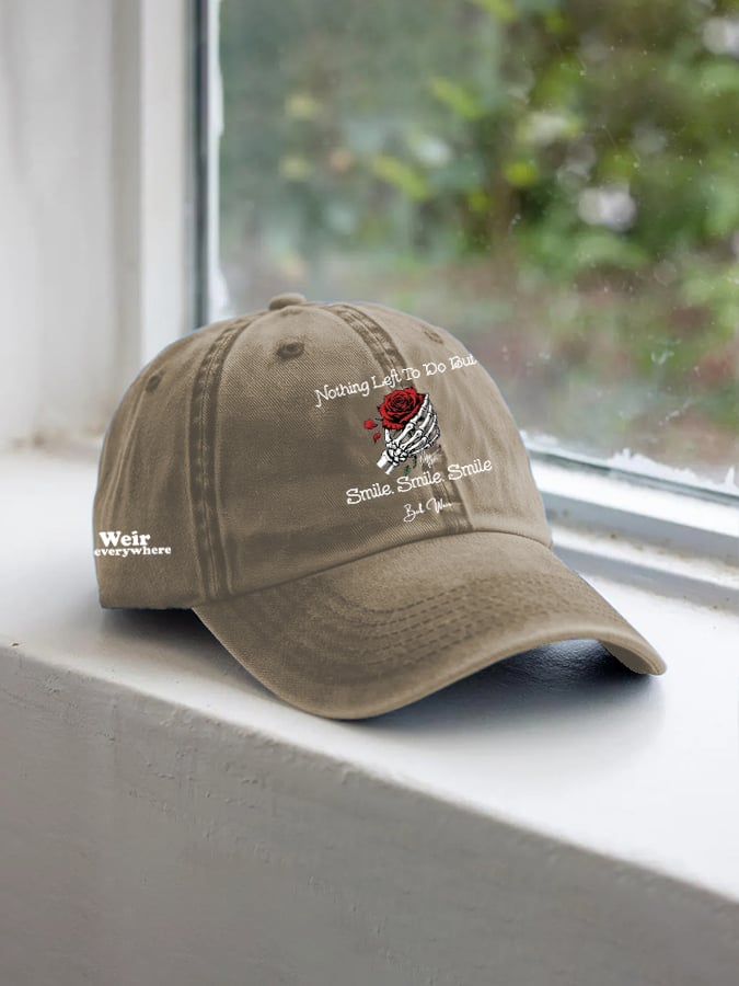 Unisex Nothing Left To Do But Smile Smile Smile Printed Casual Hat