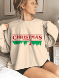 Christmas Things Printed Sweatshirt