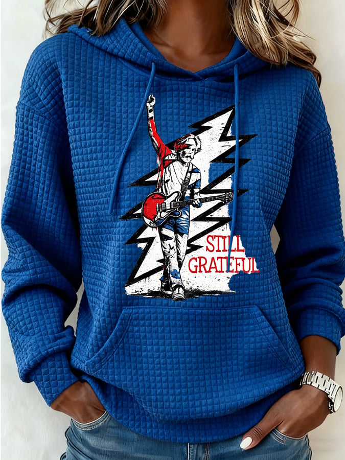 Women's Still Grateful Print Casual Sweatshirt