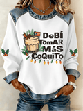 Women's Puerto Rican Christmas Print Sweatshirt